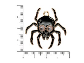 Dije Esmaltado Araña Negra